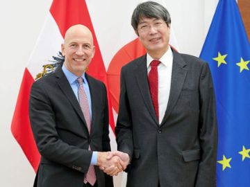 Bundesminister Kocher traf den neuen Botschafter Japans S.E. Kiminori Iwama